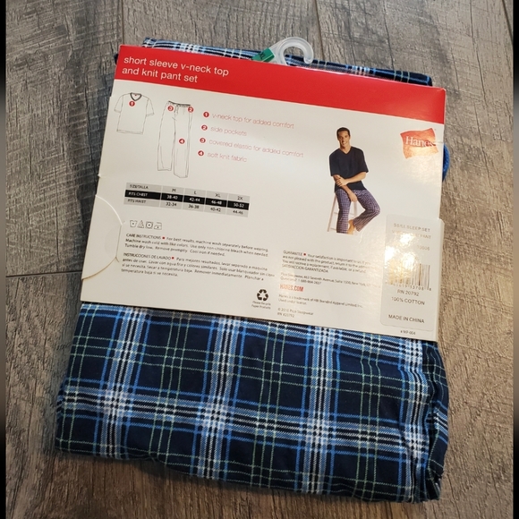 Blue Hanes lounge set - Picture 4 of 6